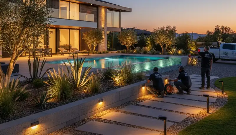 Landscape lighting installation in Sacramento, CA to improve safety, curb appeal, and outdoor beauty