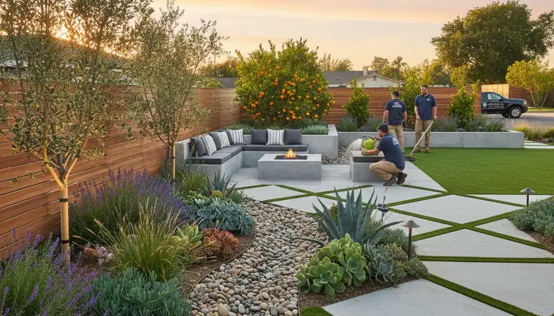 Landscape service in Sacramento, CA for residential yard maintenance and outdoor improvement