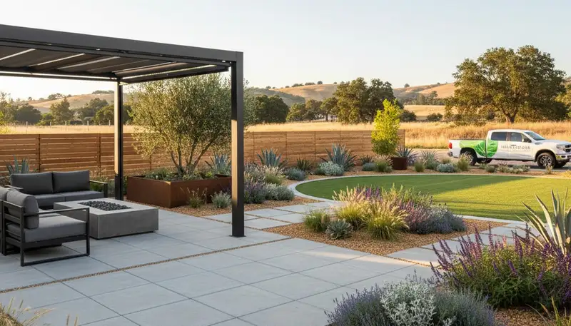 Sacramento, CA landscaping service for residential yard maintenance and landscape design