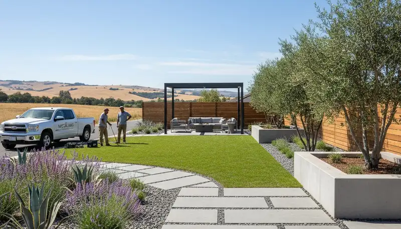 Landscaping service in Sacramento, CA for residential yard design and maintenance
