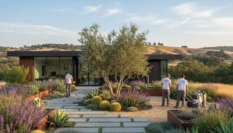 Landscaping service in Sacramento, CA for residential yard design and maintenance