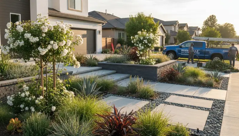 Landscaping team serving Sacramento, CA with professional lawn and garden care