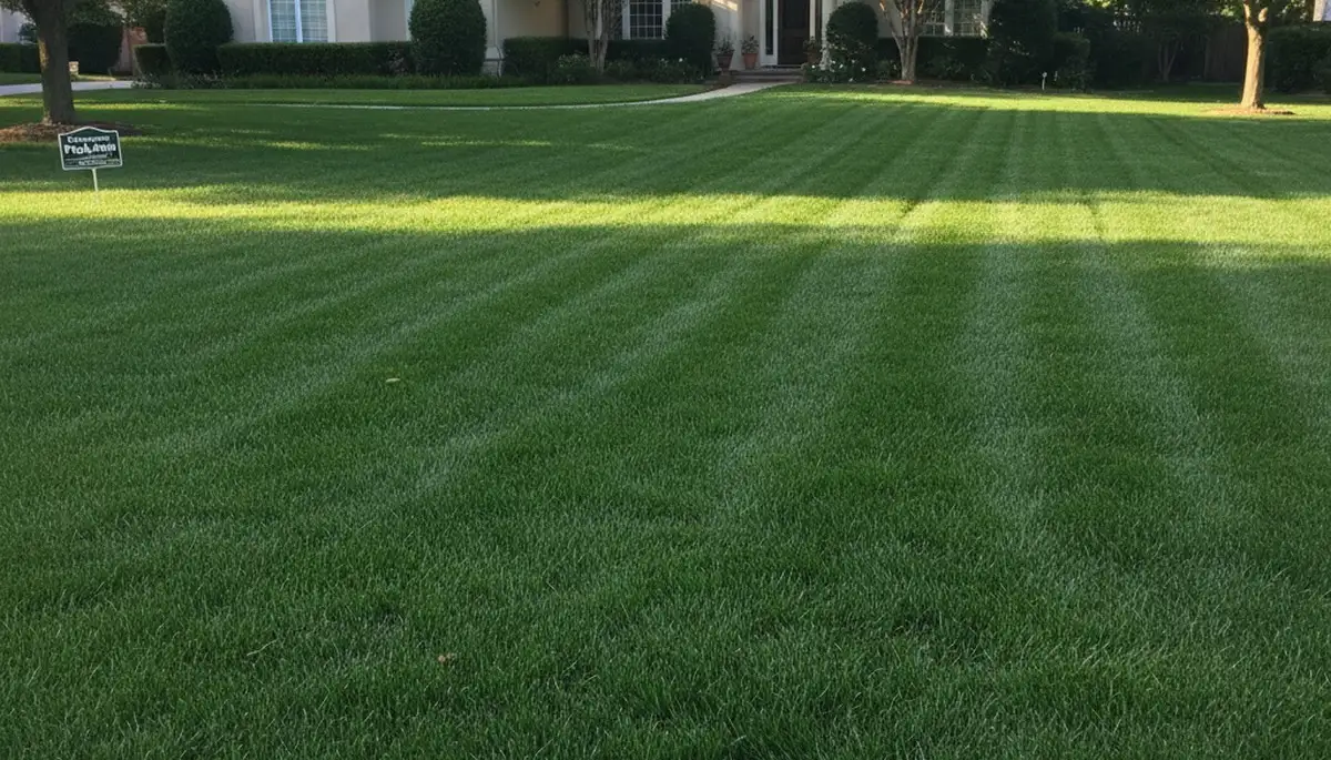 Lush green lawn in Sacramento CA showing professional lawn care results by Chop Chop Landscaping